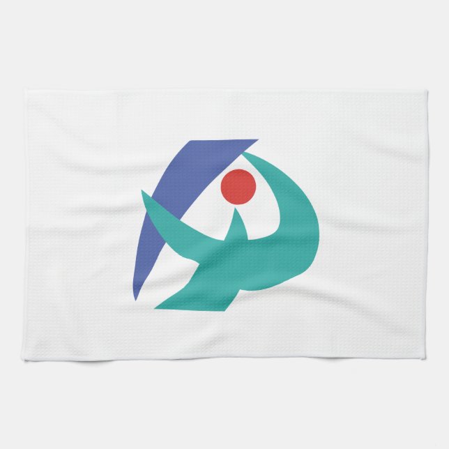 Paño De Cocina Bandera de Iga, Mie, Japón (Horizontal)