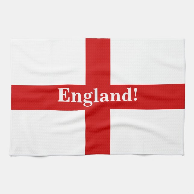 Paño De Cocina Bandera de Inglaterra - ¡Inglaterra! ¡Tierra Grand (Horizontal)