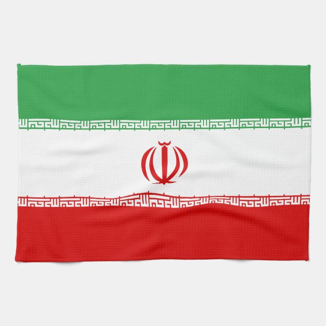 Paño De Cocina Bandera de Irán (Horizontal)