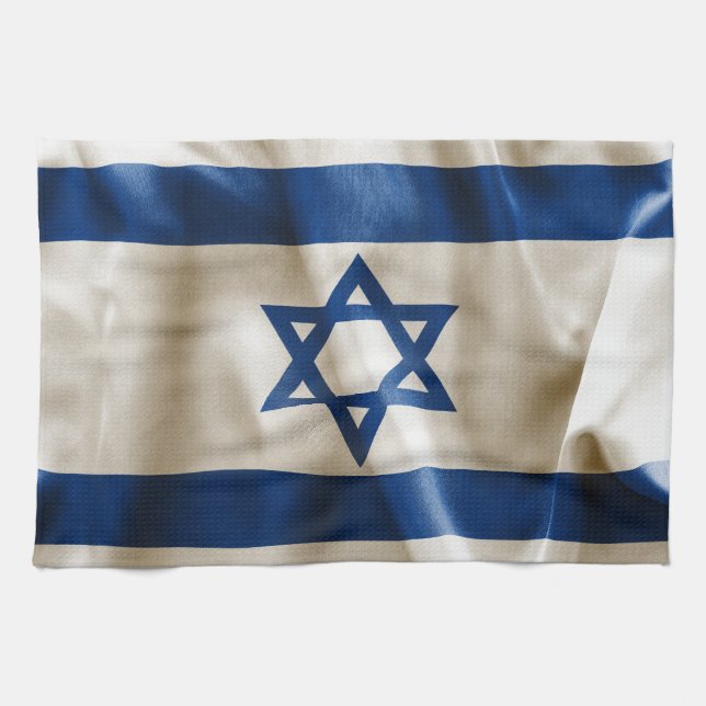 Paño De Cocina Bandera de Israel (Horizontal)