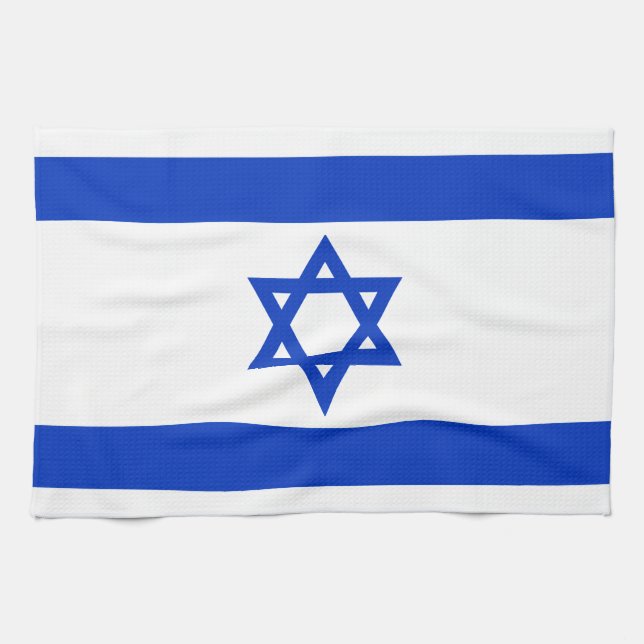 Paño De Cocina Bandera de Israel (Horizontal)