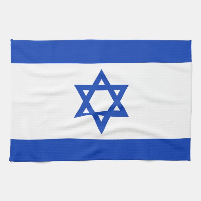 Paño De Cocina Bandera de Israel (Horizontal)