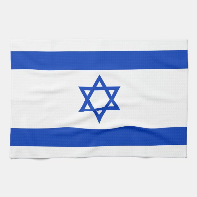Paño De Cocina Bandera de Israel (Horizontal)