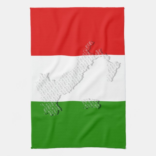 Paño De Cocina Bandera de Italia (Vertical)
