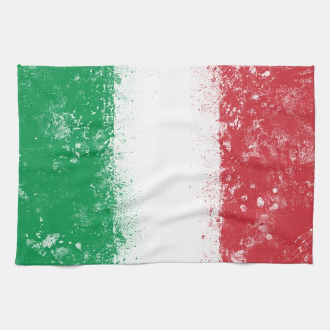 Paño De Cocina Bandera de Italia (Horizontal)