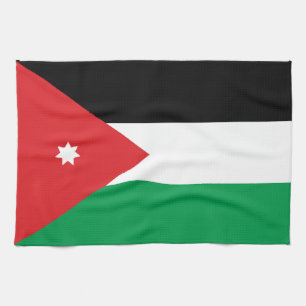 Paño De Cocina Bandera de Jordania