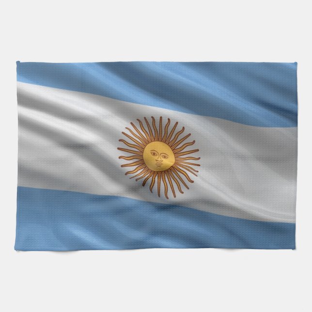 Paño De Cocina Bandera de la Argentina (Horizontal)