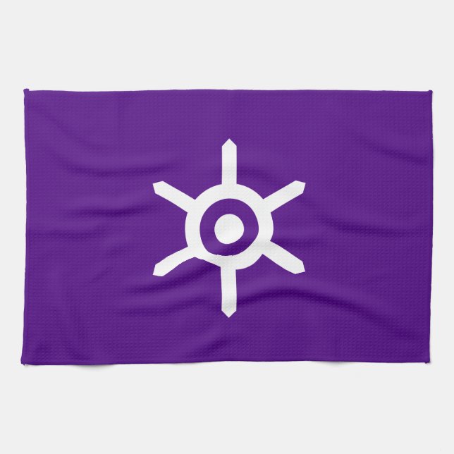 Paño De Cocina Bandera de la prefectura de Tokio, Japón (Horizontal)