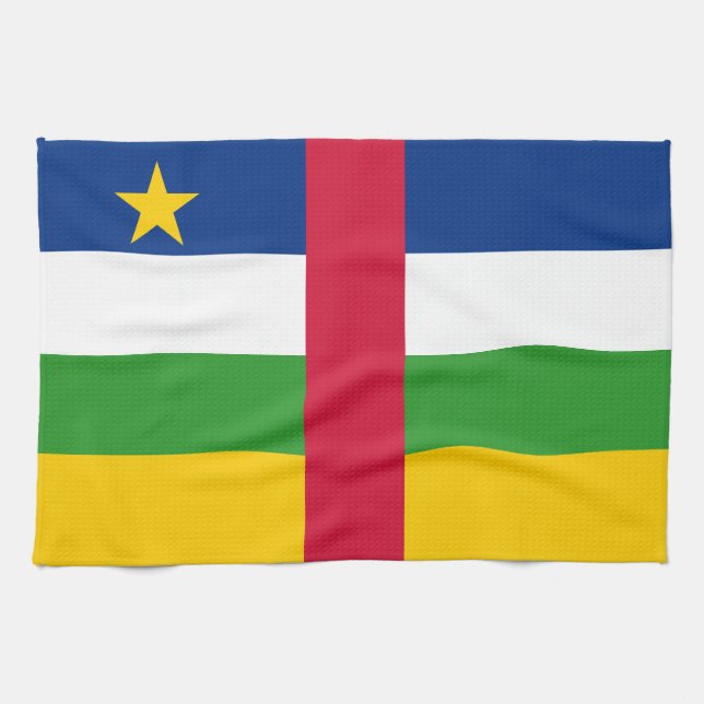 Paño De Cocina Bandera de la República Centroafricana (Horizontal)