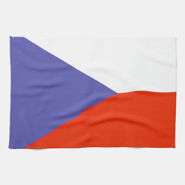 Paño De Cocina Bandera de la República Checa (Horizontal)