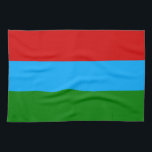 Paño De Cocina Bandera de la República de Karelia<br><div class="desc">Bandera patriótica de la República de Karelia</div>