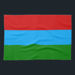Paño De Cocina Bandera de la República de Karelia<br><div class="desc">Bandera patriótica de la República de Karelia</div>