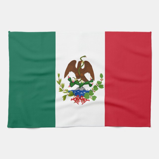 Paño De Cocina Bandera de la República Mexicana: 1824-1835, Santa (Horizontal)