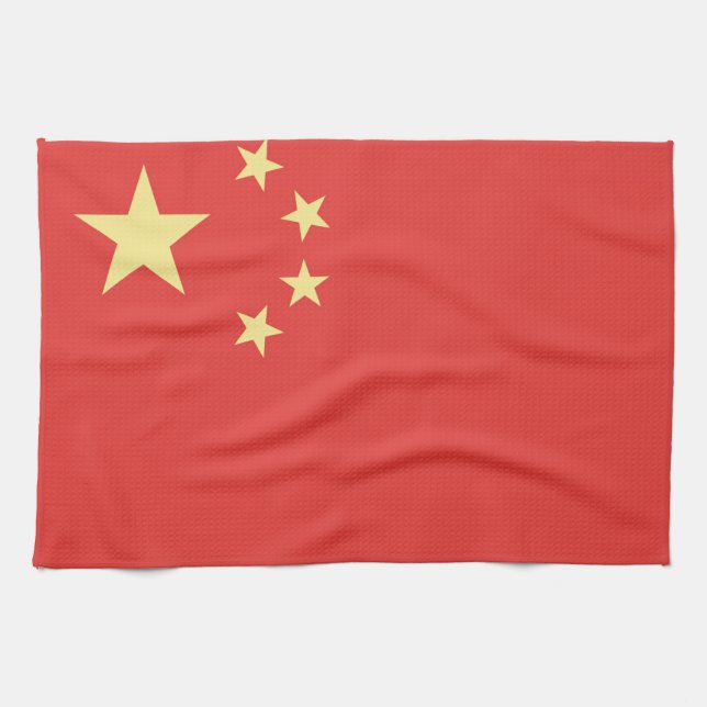 Paño De Cocina Bandera de la República Popular China (Horizontal)