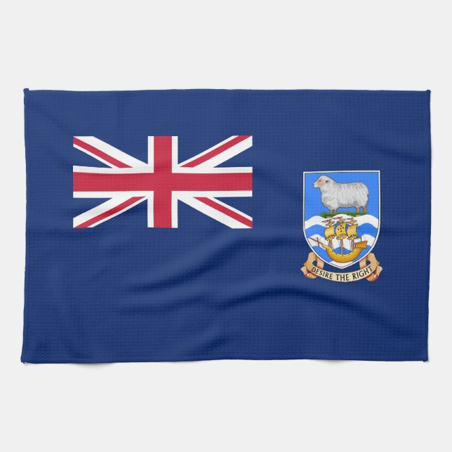 Paño De Cocina Bandera de las Islas Malvinas (Horizontal)