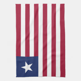Paño De Cocina Bandera de Liberia