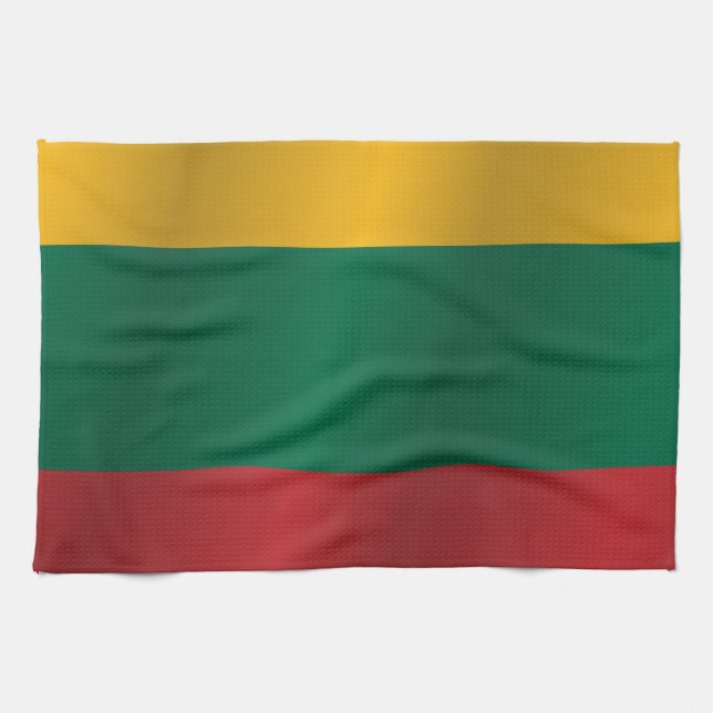 Paño De Cocina Bandera de Lituania (Horizontal)