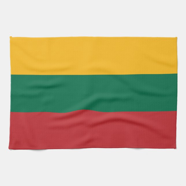 Paño De Cocina Bandera de Lituania (Horizontal)