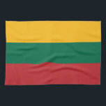 Paño De Cocina Bandera de Lituania<br><div class="desc">Bandera patriótica de Lituania.</div>