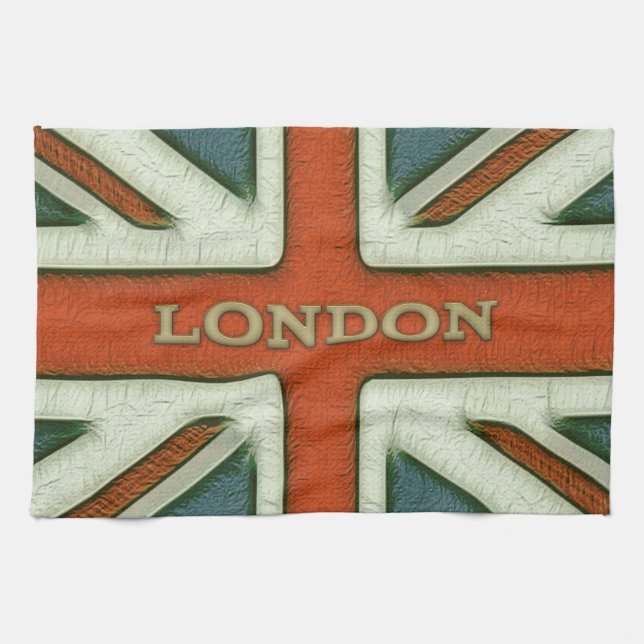 Paño De Cocina Bandera de Londres Reino Unido (Horizontal)