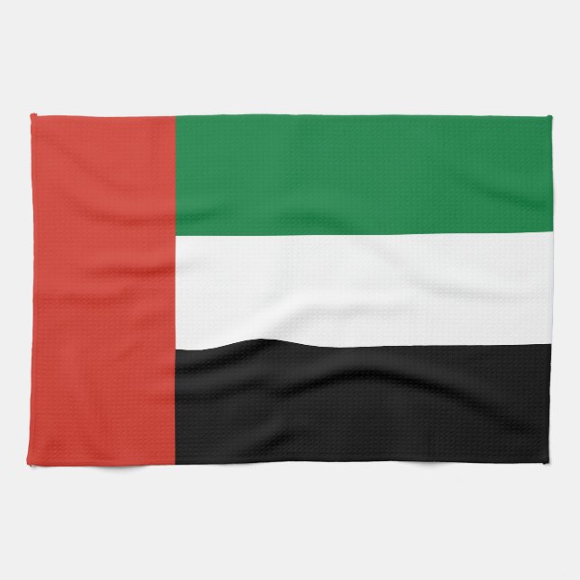 Paño De Cocina Bandera de los Emiratos Árabes Unidos (Horizontal)