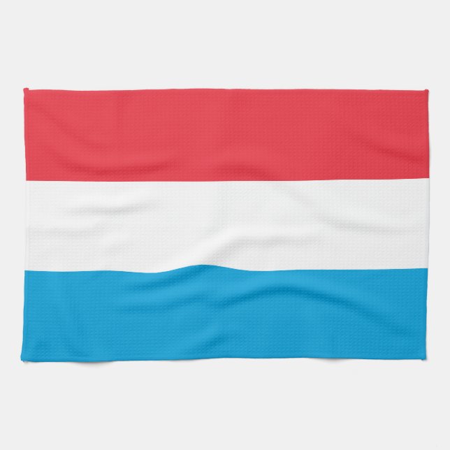 Paño De Cocina Bandera de Luxemburgo (Horizontal)