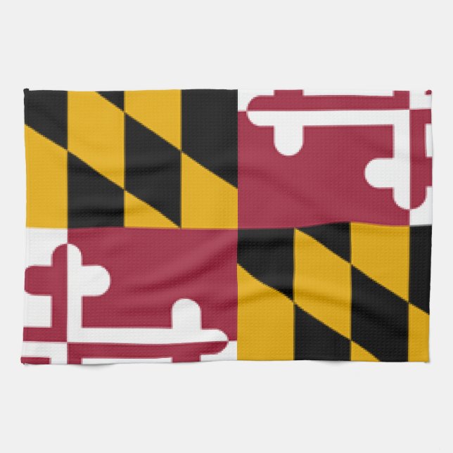 Paño De Cocina Bandera de Maryland (Horizontal)