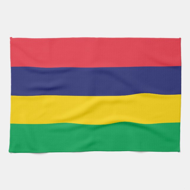 Paño De Cocina Bandera de Mauricio (Horizontal)