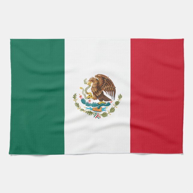 Paño De Cocina Bandera de México (Horizontal)