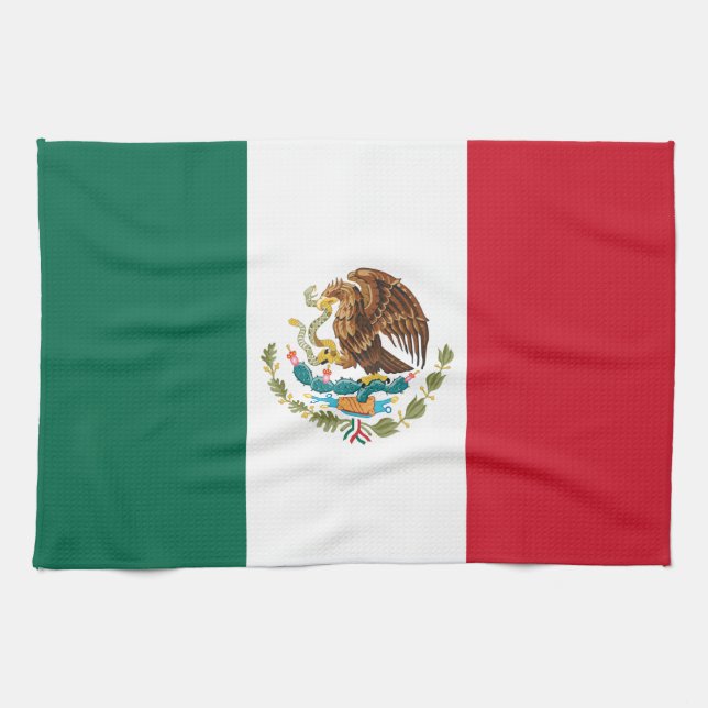 Paño De Cocina Bandera de México, Bandera de la República Mexican (Horizontal)