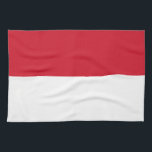 Paño De Cocina Bandera de Mónaco<br><div class="desc">Bandera patriótica de Mónaco.</div>