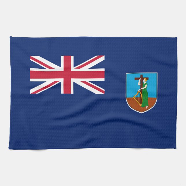 Paño De Cocina Bandera de Montserrat (Horizontal)