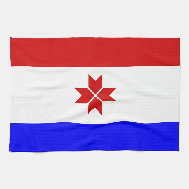 Paño De Cocina Bandera de Mordovia (Horizontal)