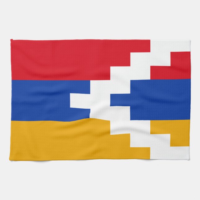 Paño De Cocina Bandera de Nagorno Karabakh (Horizontal)