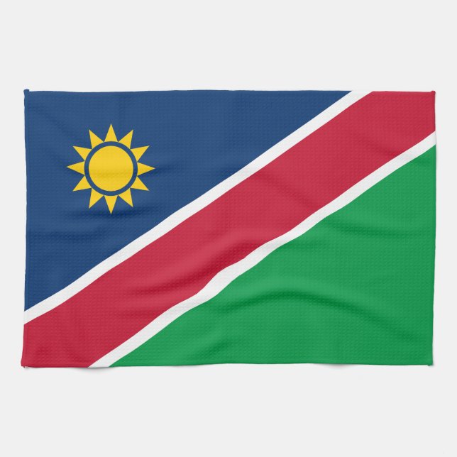 Paño De Cocina Bandera de Namibia (Horizontal)