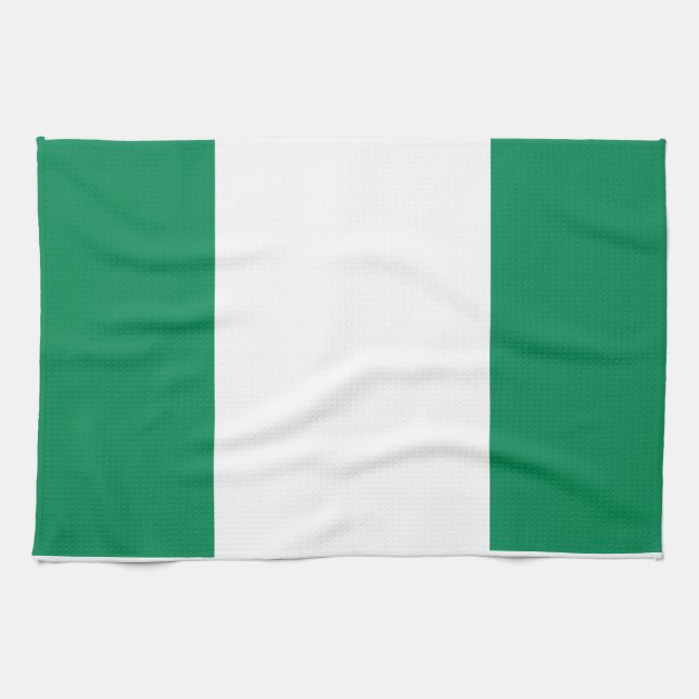 Paño De Cocina Bandera de Nigeria (Horizontal)