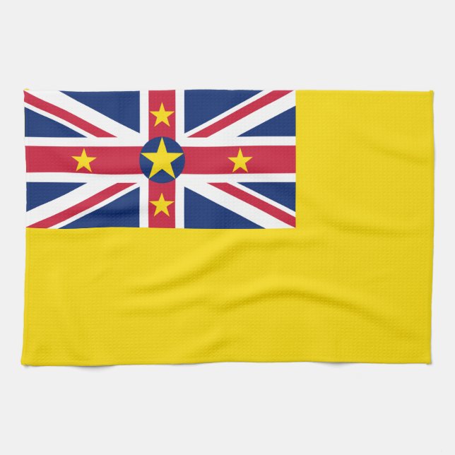 Paño De Cocina Bandera de Niue (Horizontal)