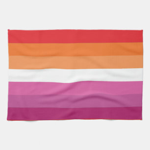 Paño De Cocina Bandera de Orgullo Lesbiano