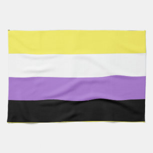 Paño De Cocina Bandera de Orgullo no binaria