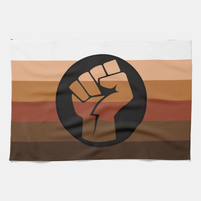 Paño De Cocina Bandera de Orgullo POC (Horizontal)