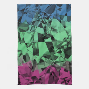 Paño De Cocina Bandera de orgullo polissexual groovy ecléctica re