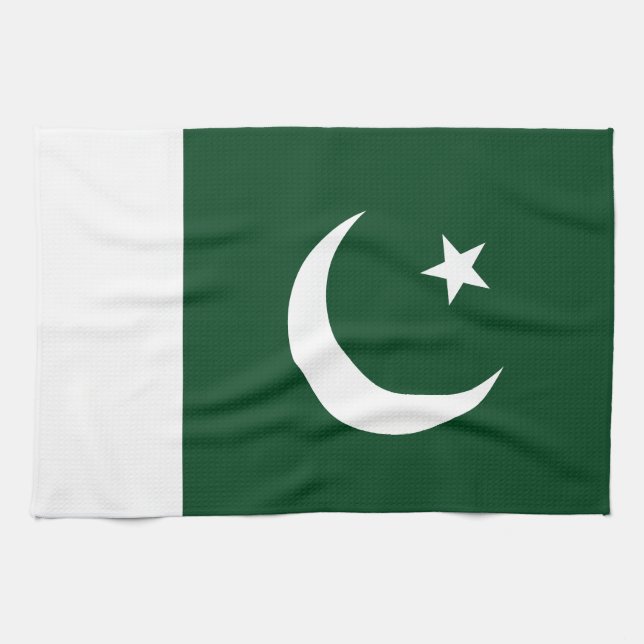Paño De Cocina Bandera de Pakistán (Horizontal)