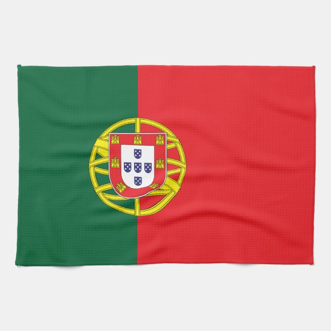 Paño De Cocina Bandera de Portugal (Horizontal)
