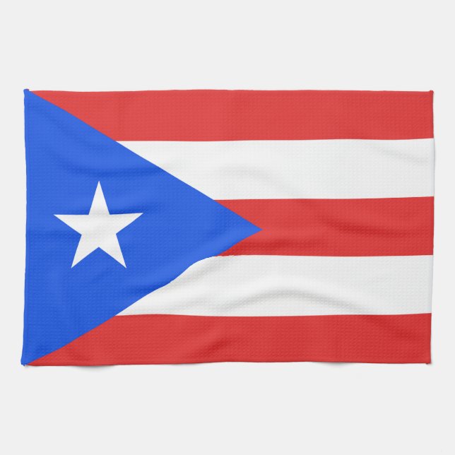Paño De Cocina Bandera de Puerto Rico (Horizontal)