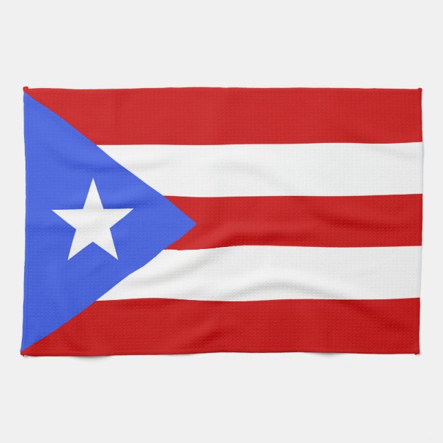 Paño De Cocina Bandera de Puerto Rico (Horizontal)