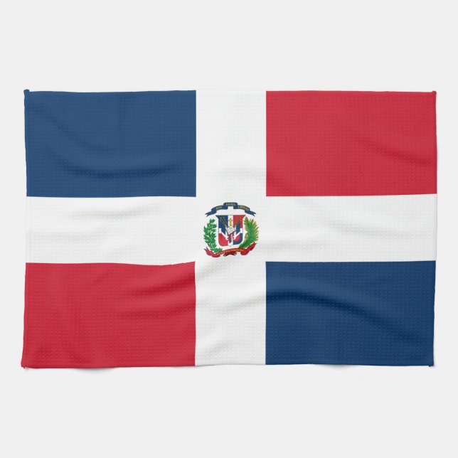 Paño De Cocina Bandera de República Dominicana (Horizontal)