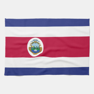 Paño De Cocina Bandera de Rican de la costa