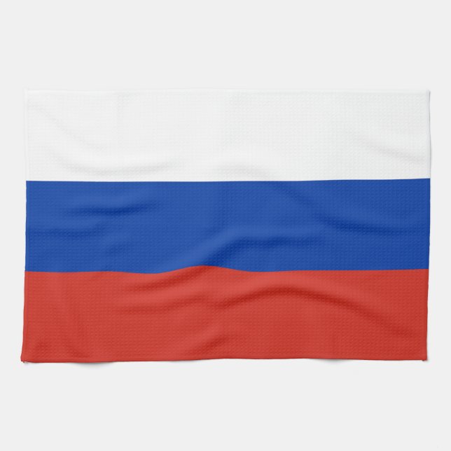 Paño De Cocina Bandera de Rusia (Horizontal)