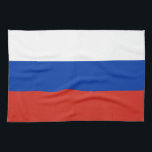 Paño De Cocina Bandera de Rusia<br><div class="desc">Bandera patriótica de Rusia.</div>