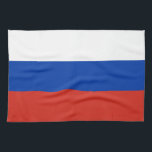 Paño De Cocina Bandera de Rusia<br><div class="desc">Bandera patriótica de Rusia.</div>